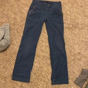 Prana blue corduroy pants